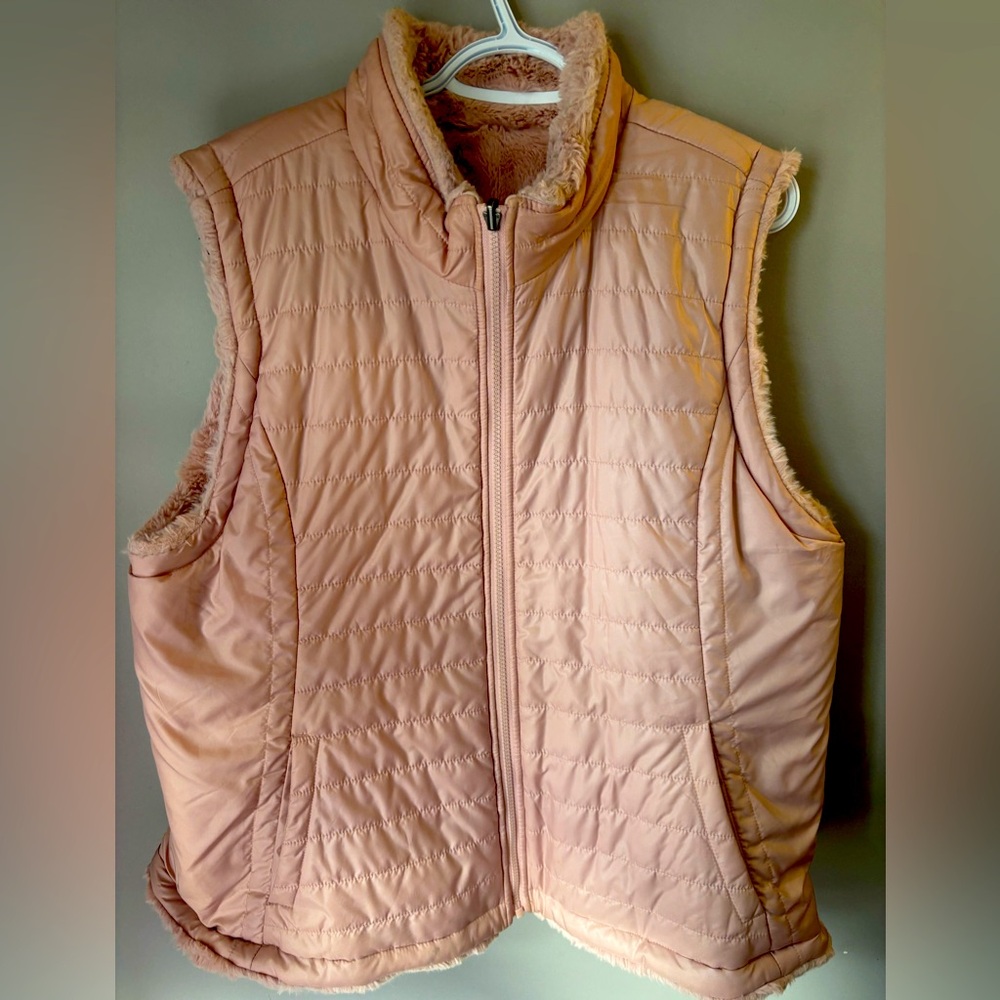 Reversible Plush Pink Vest